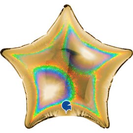 Zvezda 4" Glitter Gold