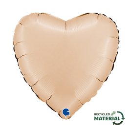 Srce 18" Nude satin
