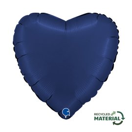 Srce 18" Blue Navy Satin