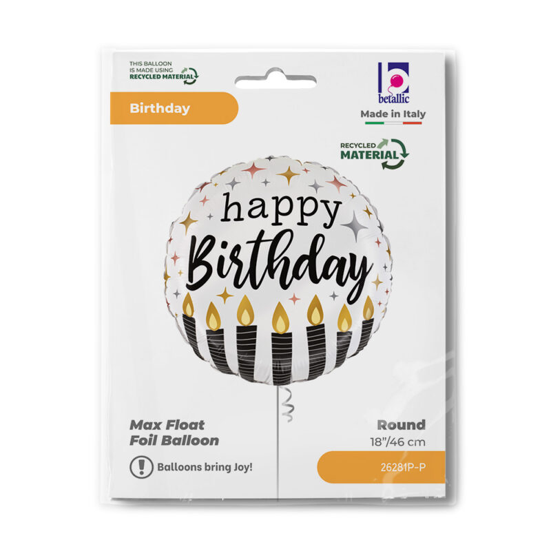 Folija Satin Metallic BDay Candle