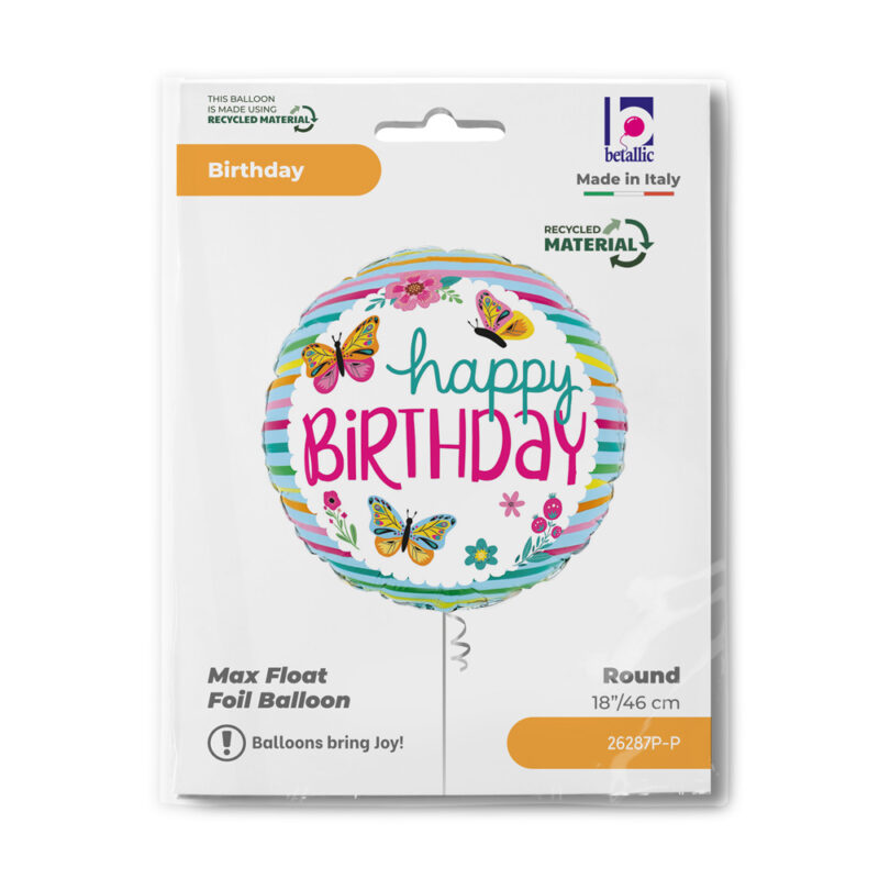 Folija BDay Colorful Butterflies