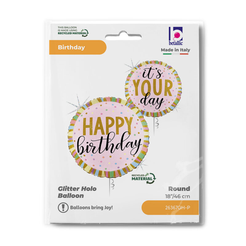 Folija Pastel Birthday Stripes