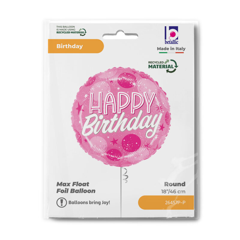 Folija B-Day Pink Sparkle Dots