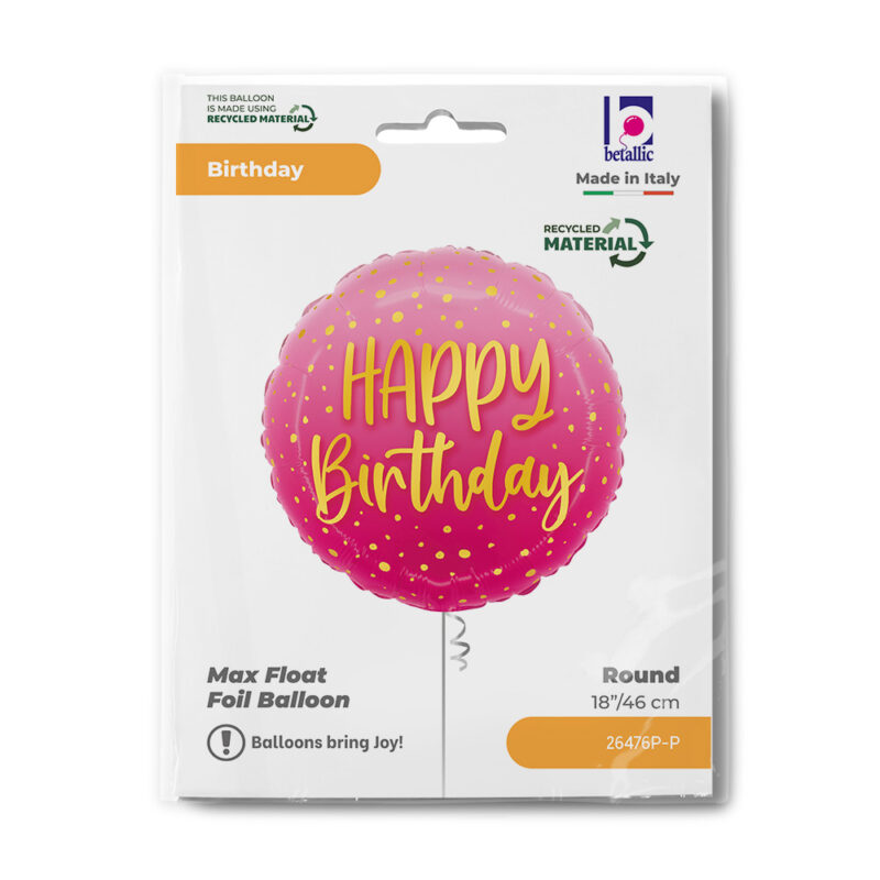 Folija Pink Happy B-Day