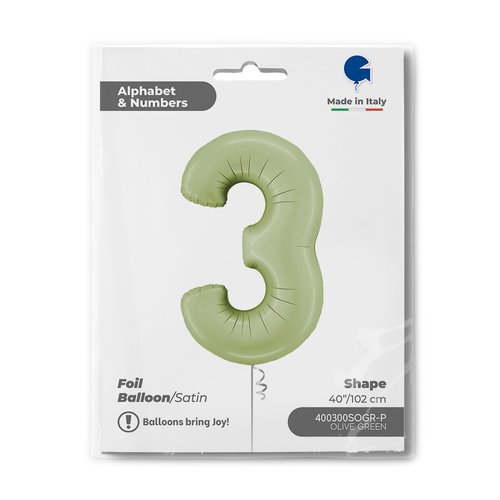 Folija Broj 3 Maslinasto zelena Saten