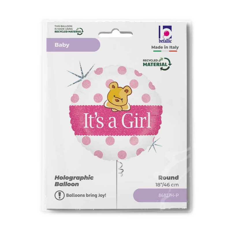 Folija Baby Girl Big Heart Bear