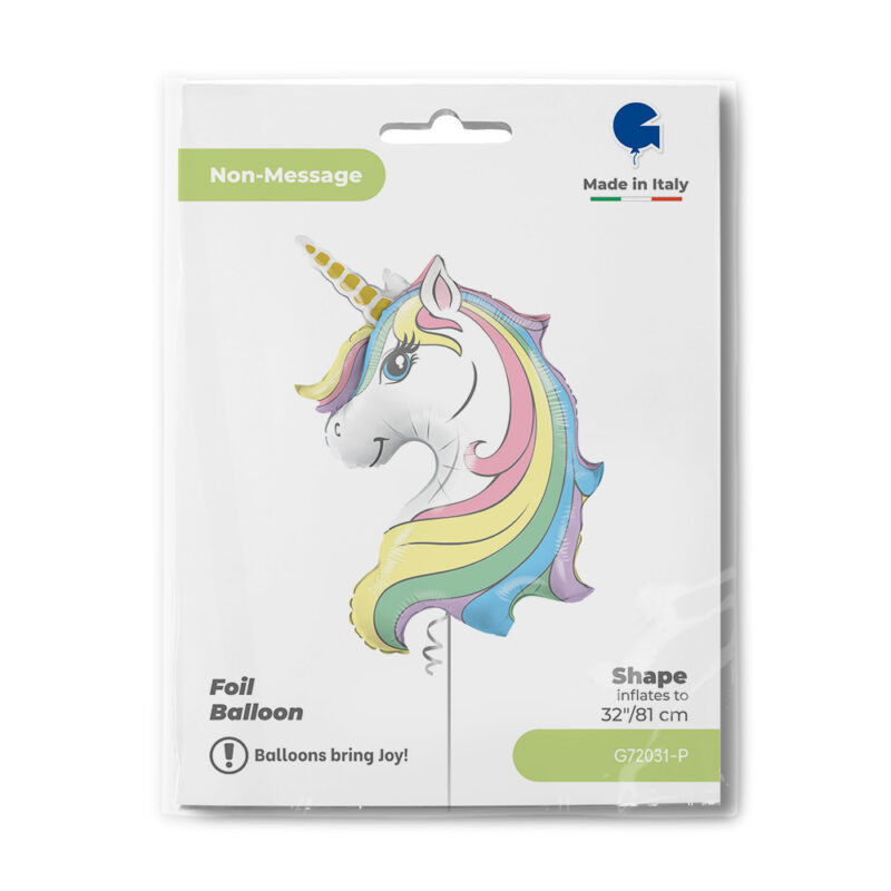 Folija Jednorog Macaron Glava