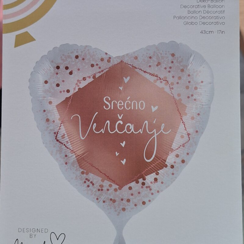 Folija 18" Srećno Venčanje
