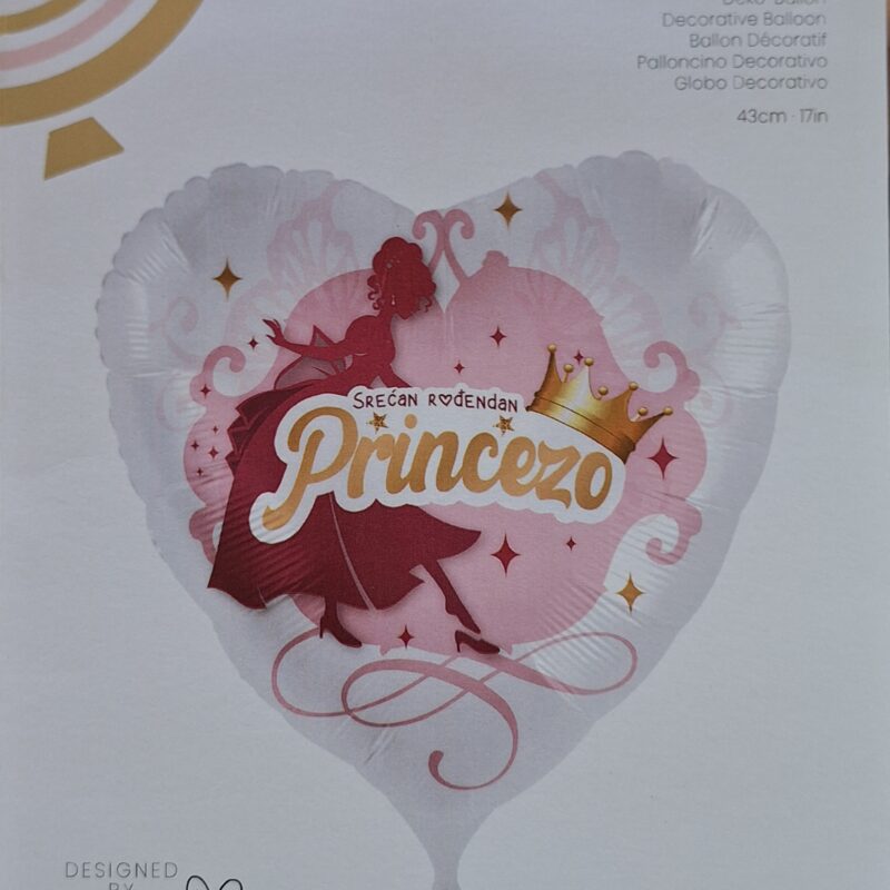 Folija 18" Sređan Rođendan Princezo
