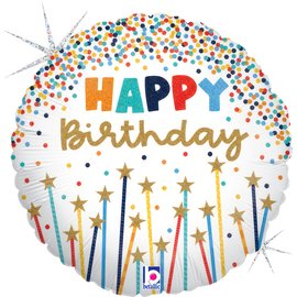 Folija 9" Svećice Birthday