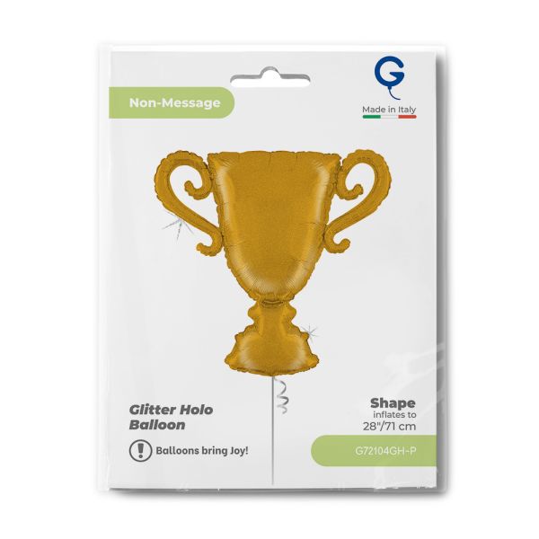 Folija Pehar Zlatni gliter